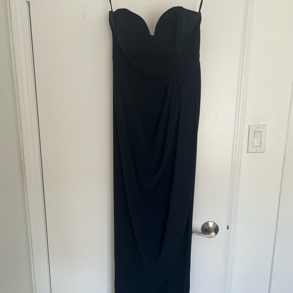 Shona joy strapless navy dress - Picture 3 of 3